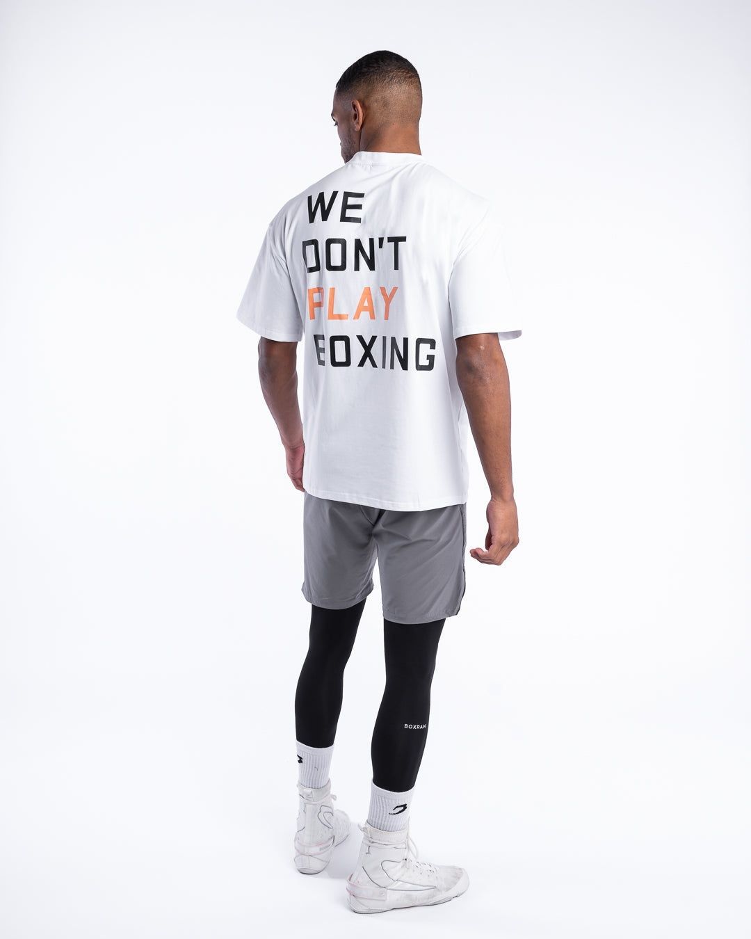 Футболка We Don't Play Boxing Oversized Біла, S