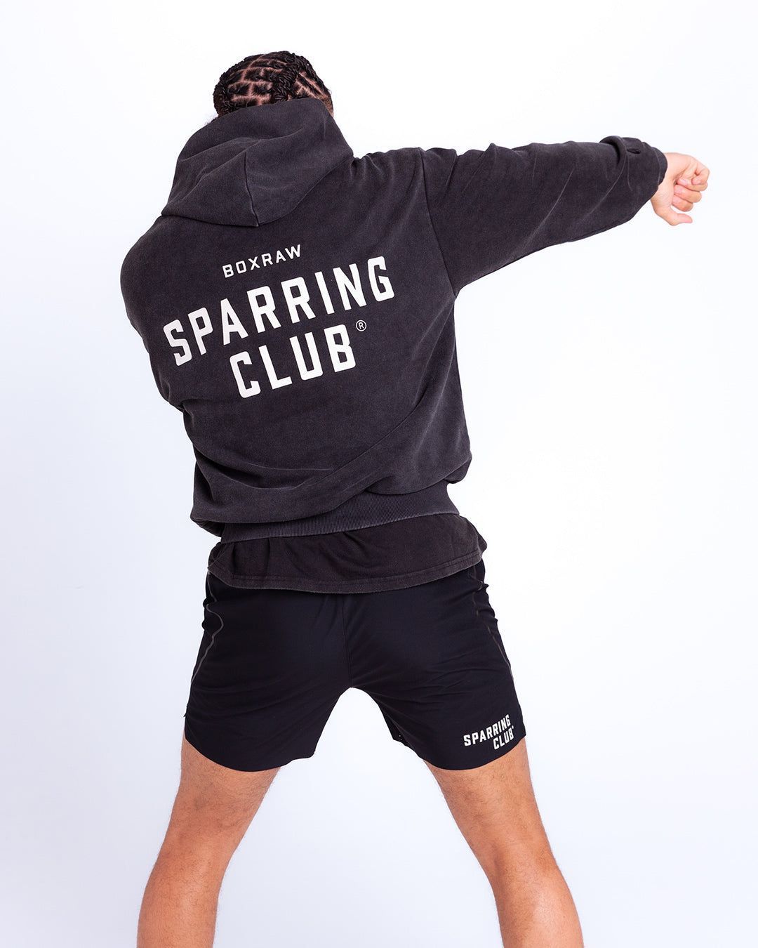 Худі Sparring Club Oversized - Чорне, XS