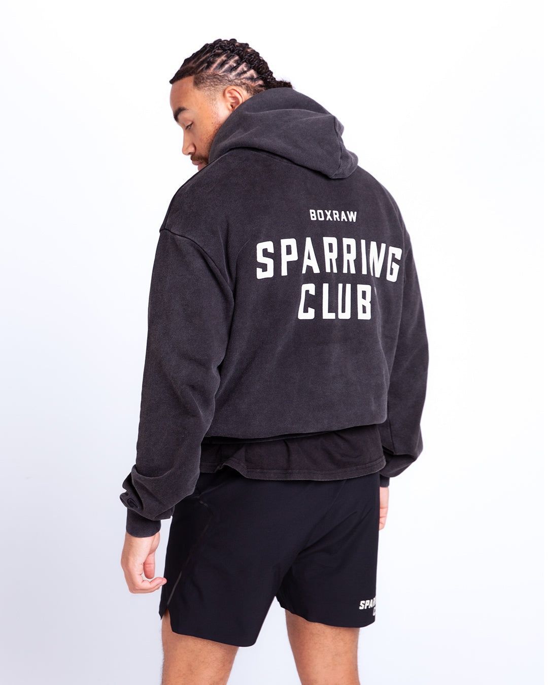 Худі Sparring Club Oversized - Чорне, XS