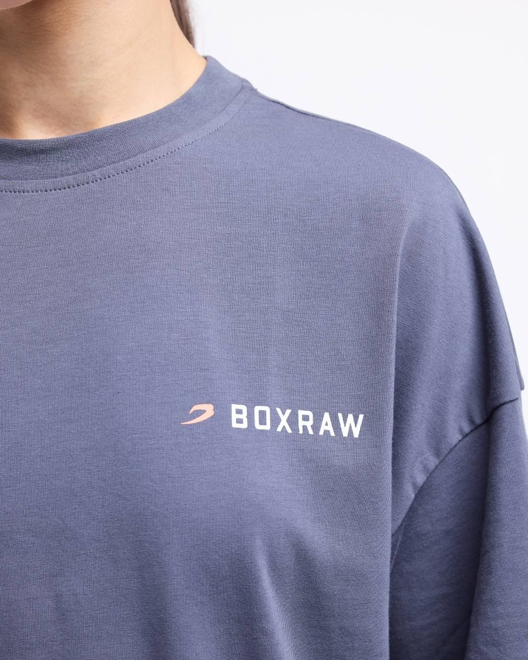 Футболка We Don't Play Boxing Oversized Темно-сіра, XS