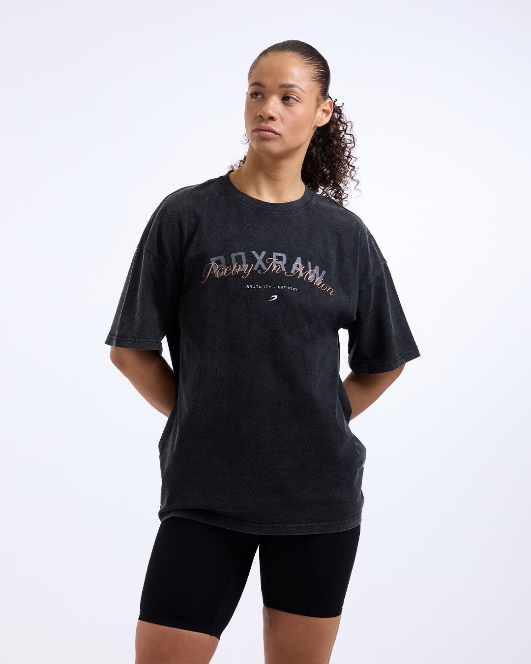 Футболка Poetry In Motion Oversized Чорна, XS