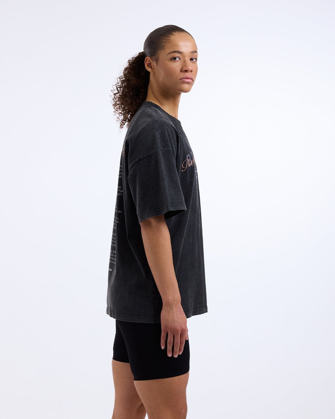 Футболка Poetry In Motion Oversized Чорна, XS
