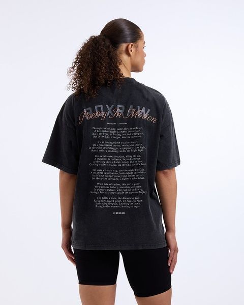 Футболка Poetry In Motion Oversized Чорна, XS
