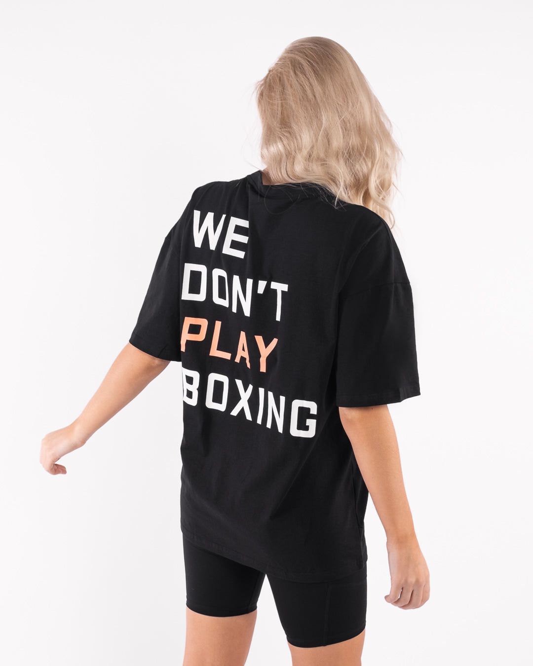 Футболка We Don't Play Boxing Oversized Чорна, S