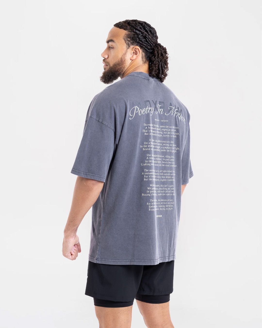 Футболка Poetry In Motion Oversized Темно-синя, S