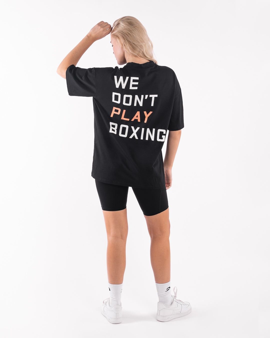 Футболка We Don't Play Boxing Oversized Чорна, S