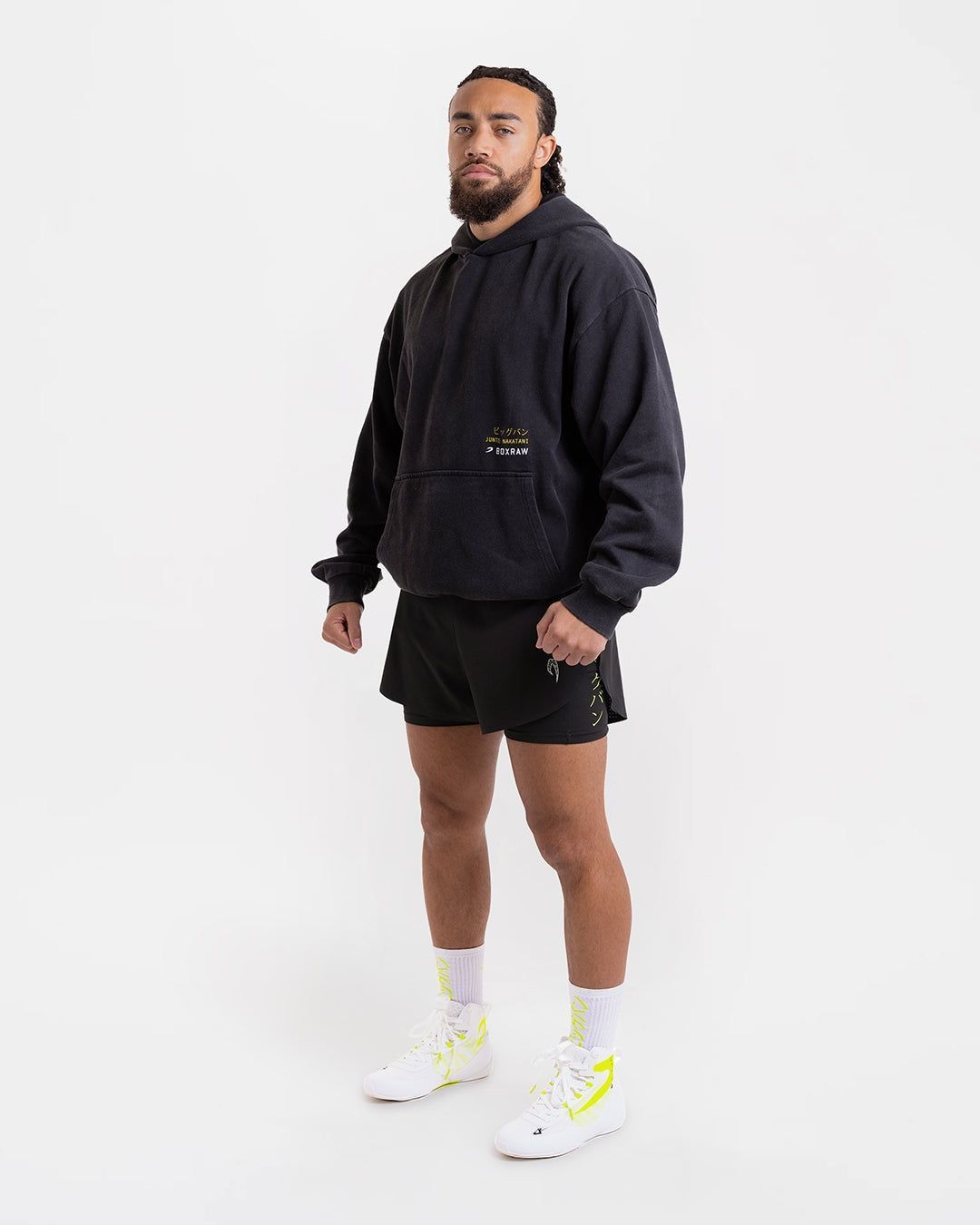 Худі Nakatani x Sparring Club Oversized Чорне, XS