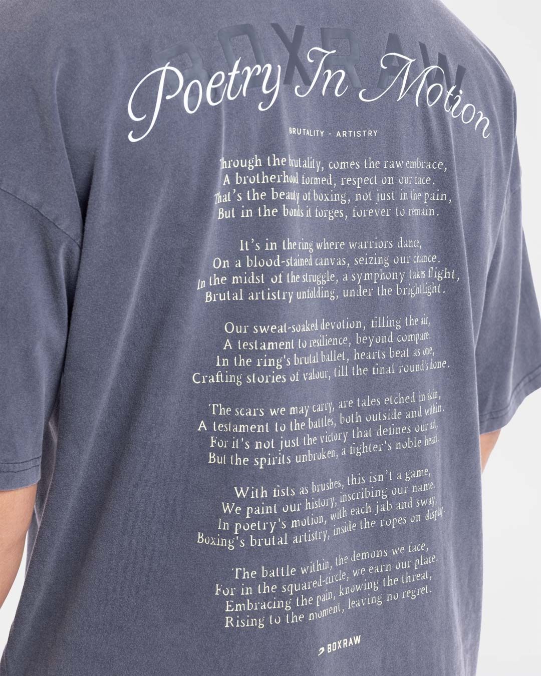 Футболка Poetry In Motion Oversized Темно-синя, M