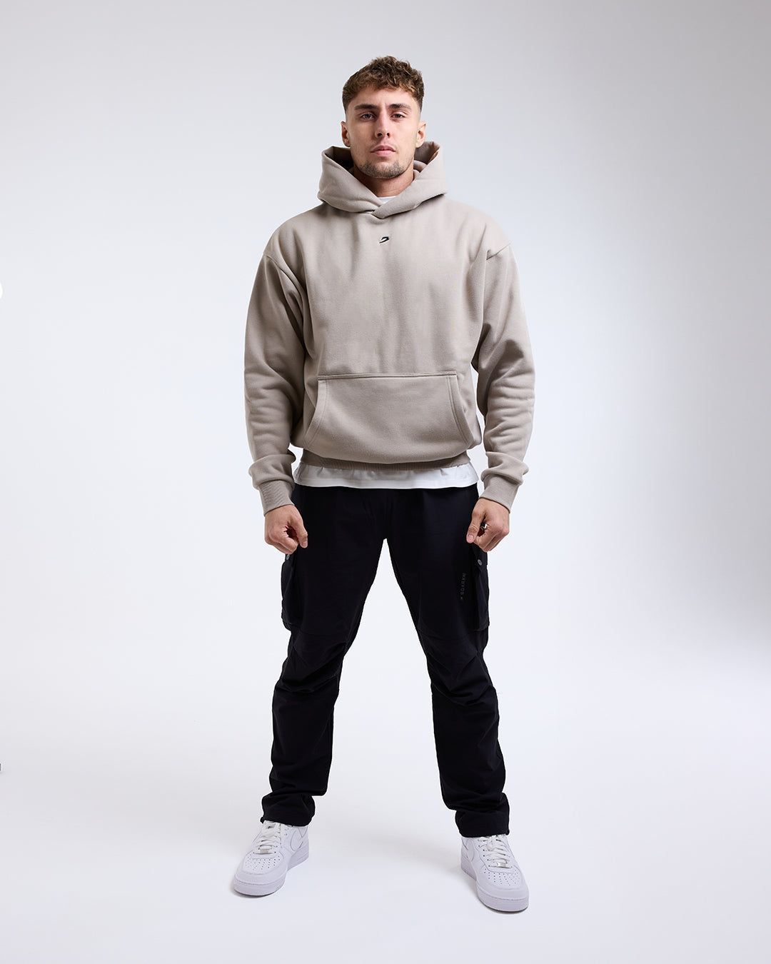 Худі Strike Oversized Бежеве, S