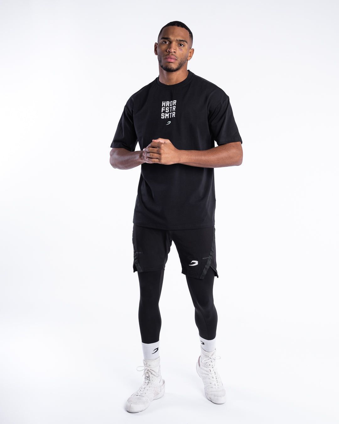 Футболка HRDR FSTR SMTR Oversized Чорна, S