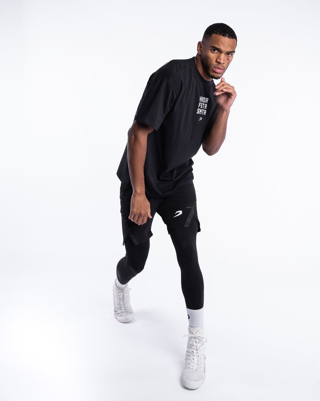 Футболка HRDR FSTR SMTR Oversized Чорна, S