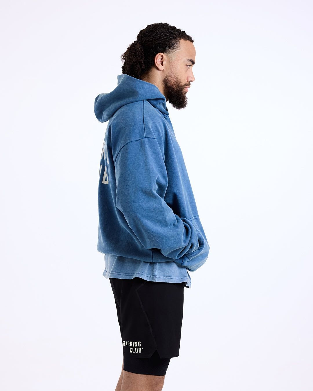 Худі Sparring Club Oversized - Блакитне, L