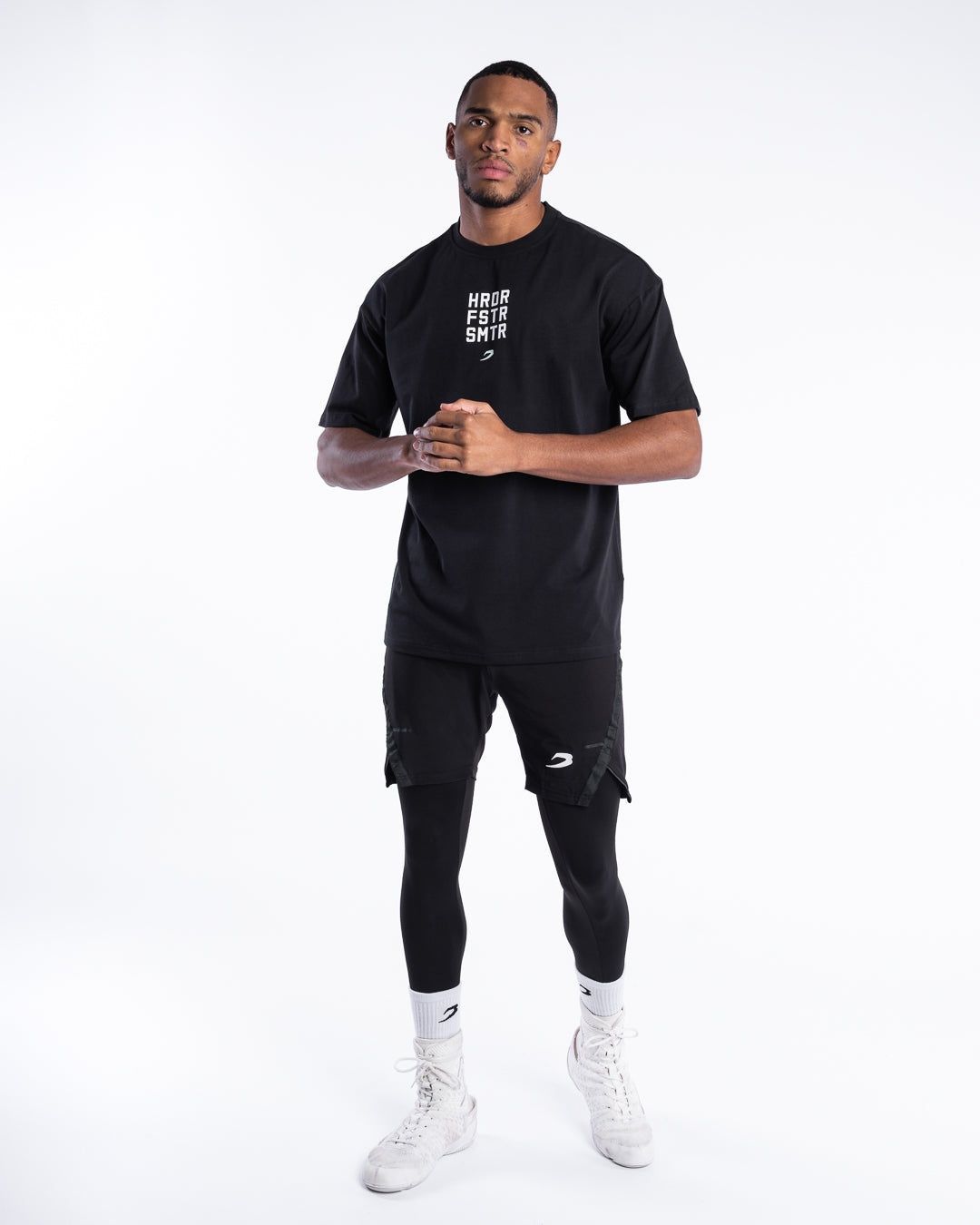 Футболка HRDR FSTR SMTR Oversized Чорна, S