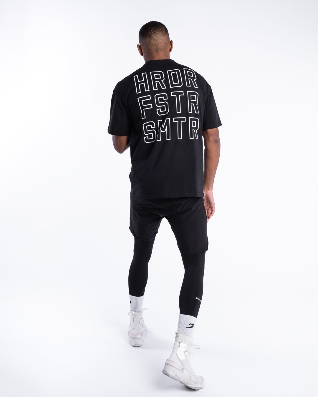Футболка HRDR FSTR SMTR Oversized Чорна, S
