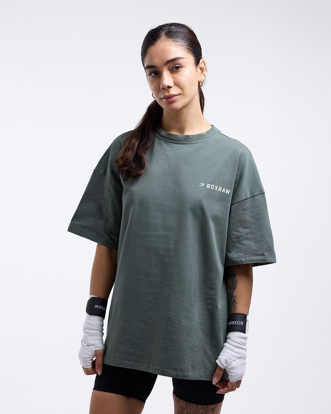Футболка We Don't Play Boxing Oversized Зелена, XL