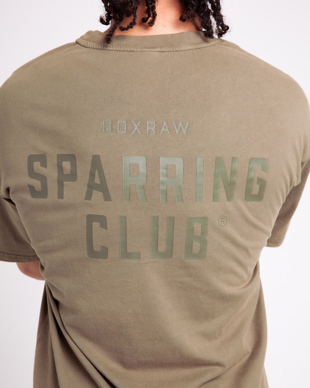 Футболка Sparring Club Oversized - Оливкова, XS