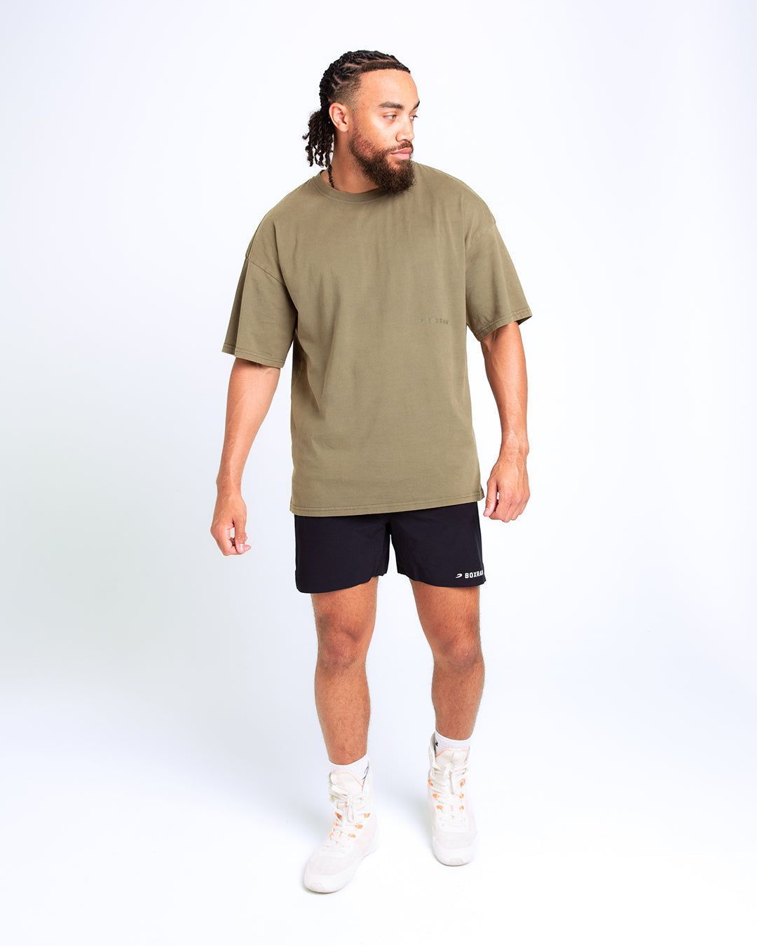 Футболка Sparring Club Oversized - Оливкова, XS