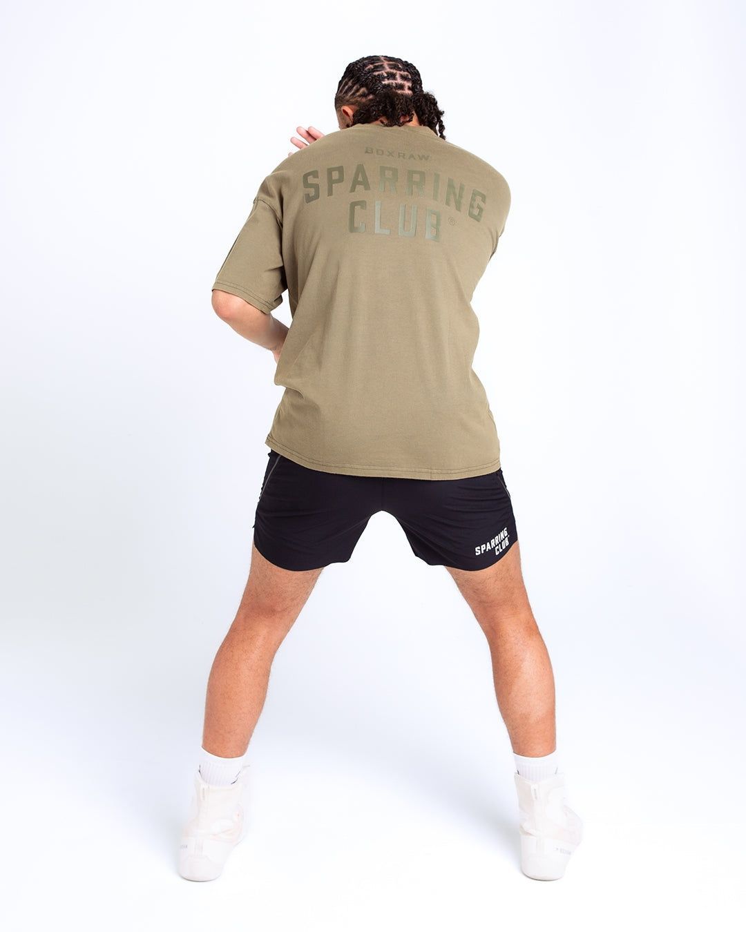 Футболка Sparring Club Oversized - Оливкова, XS