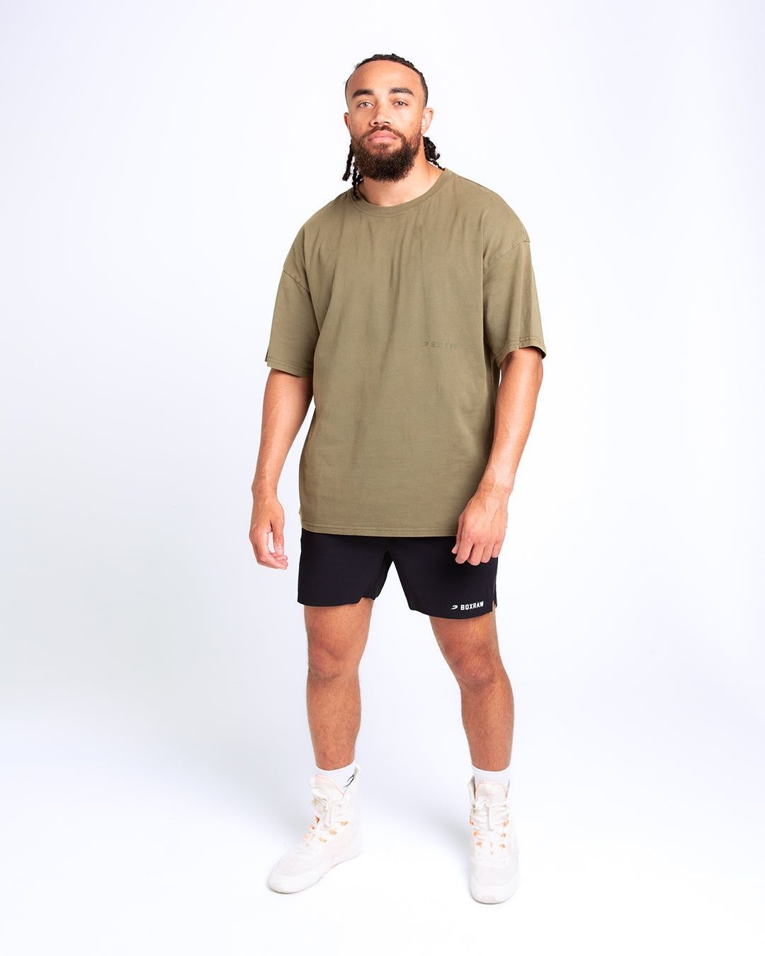 Футболка Sparring Club Oversized - Оливкова, XS
