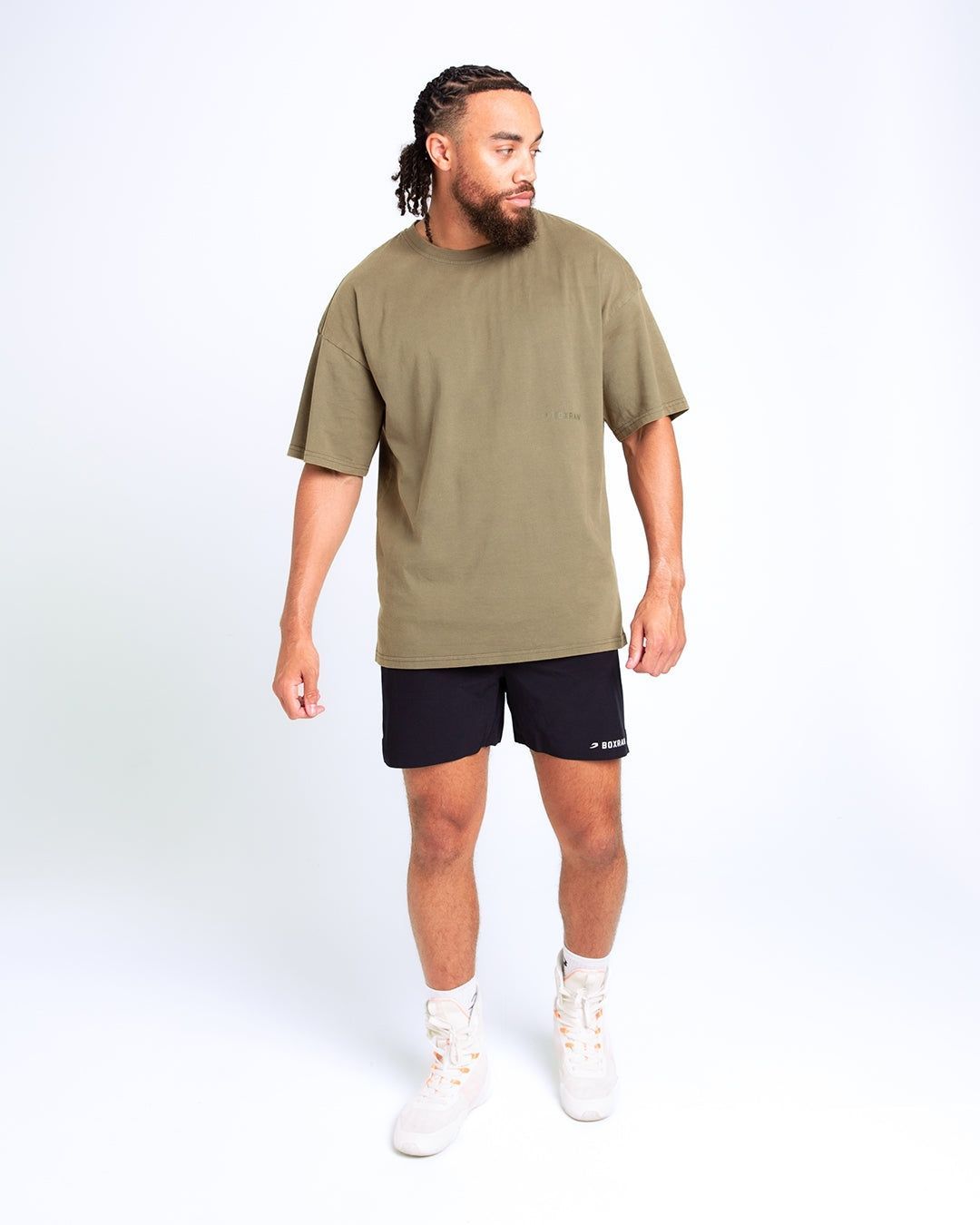 Футболка Sparring Club Oversized - Оливкова, XS