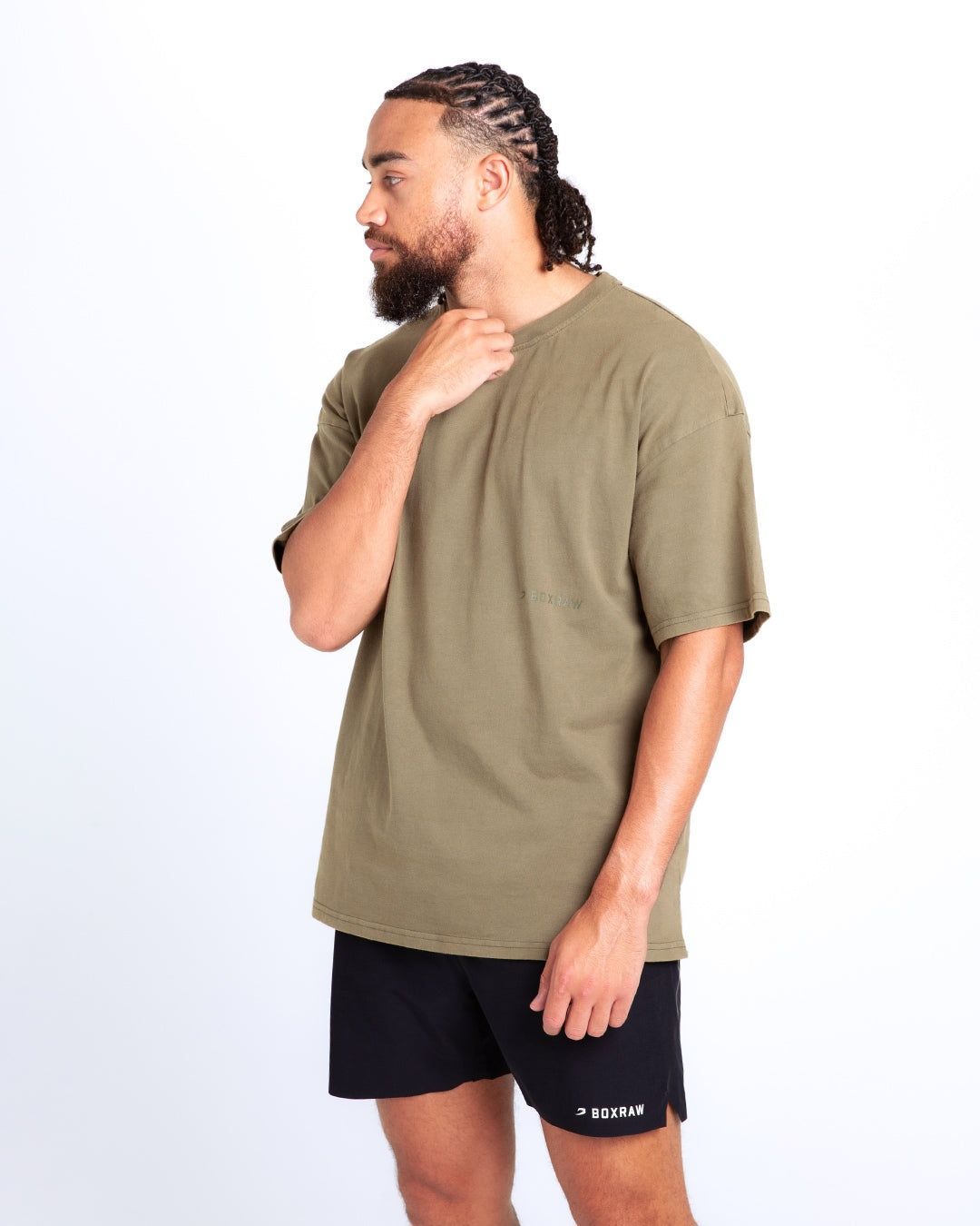 Футболка Sparring Club Oversized - Оливкова, XS