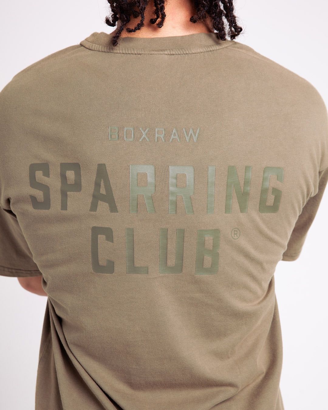Футболка Sparring Club Oversized - Оливкова, XS