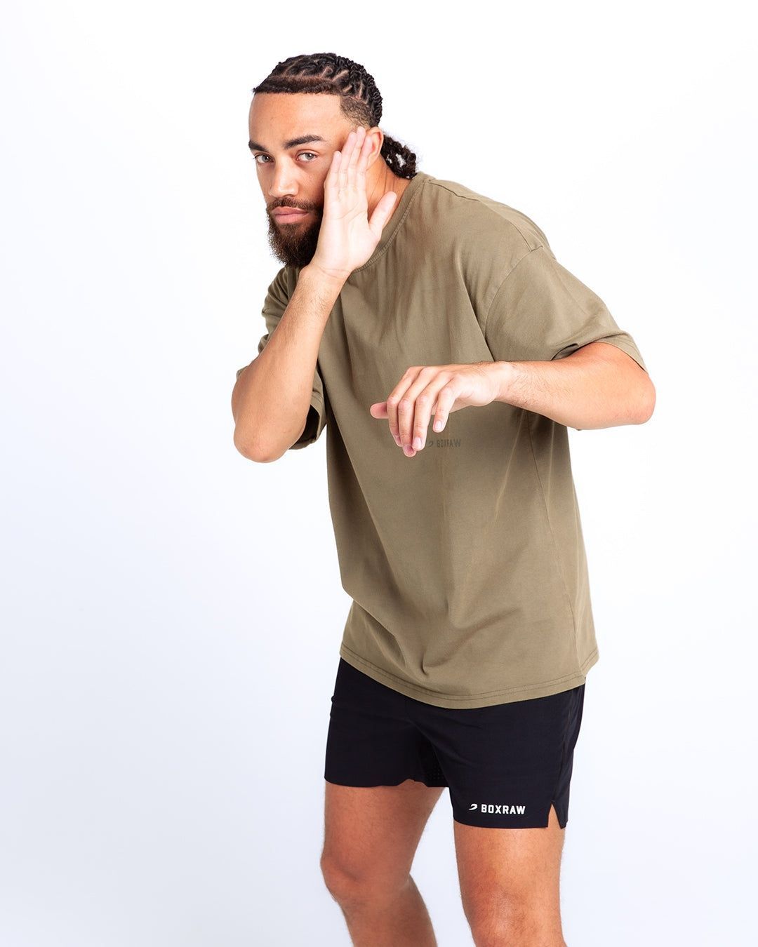 Футболка Sparring Club Oversized - Оливкова, XS