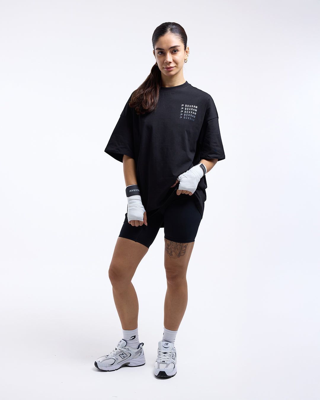 Футболка Hold 'Em Scold 'Em Oversized Чорна, XS