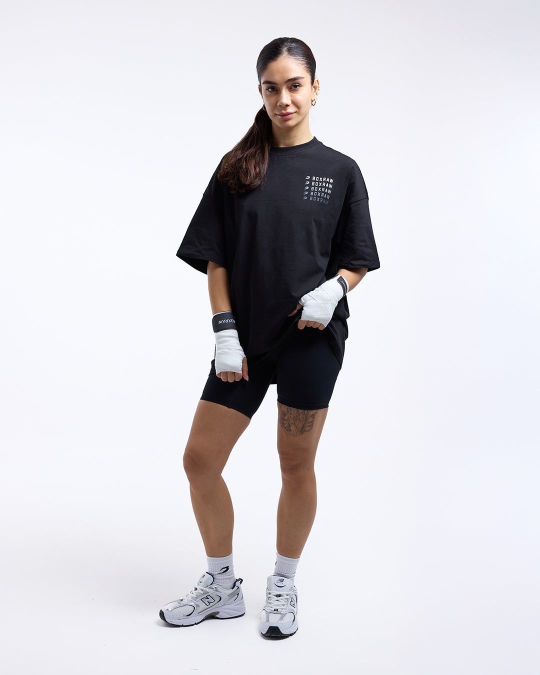 Футболка Hold 'Em Scold 'Em Oversized Чорна, XS