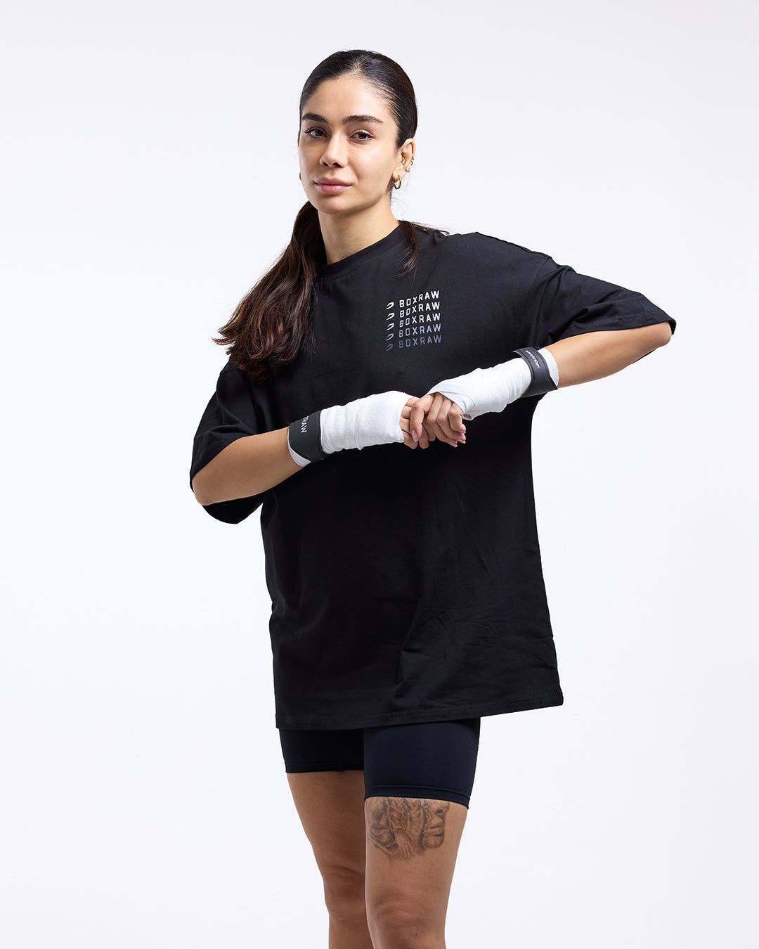 Футболка Hold 'Em Scold 'Em Oversized Чорна, XS