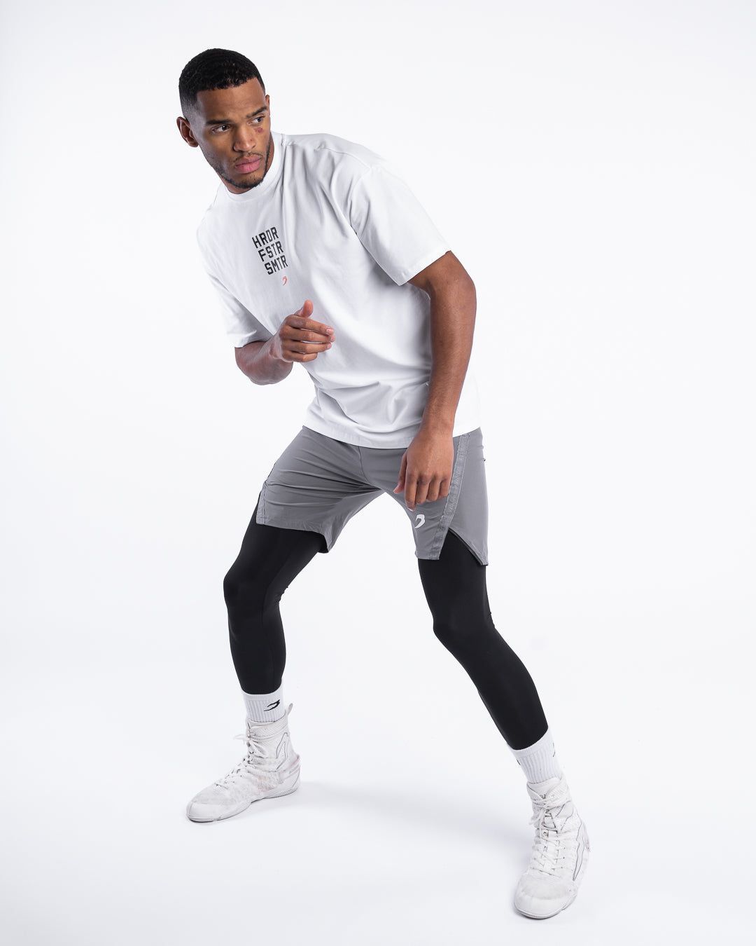 Футболка HRDR FSTR SMTR Oversized Біла, S