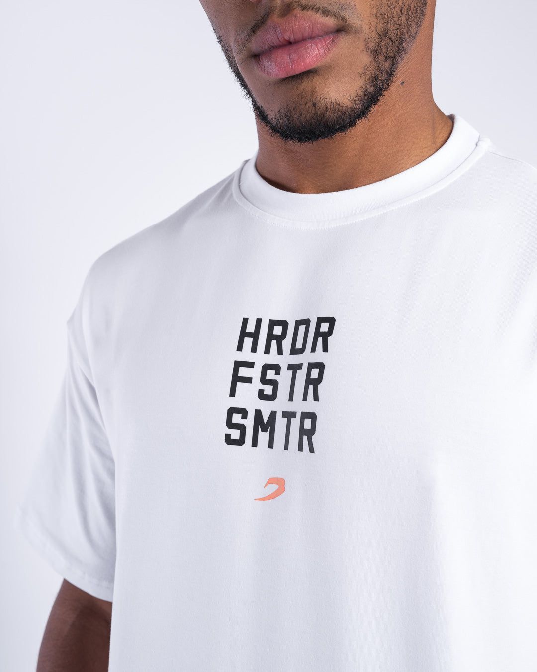 Футболка HRDR FSTR SMTR Oversized Біла, S