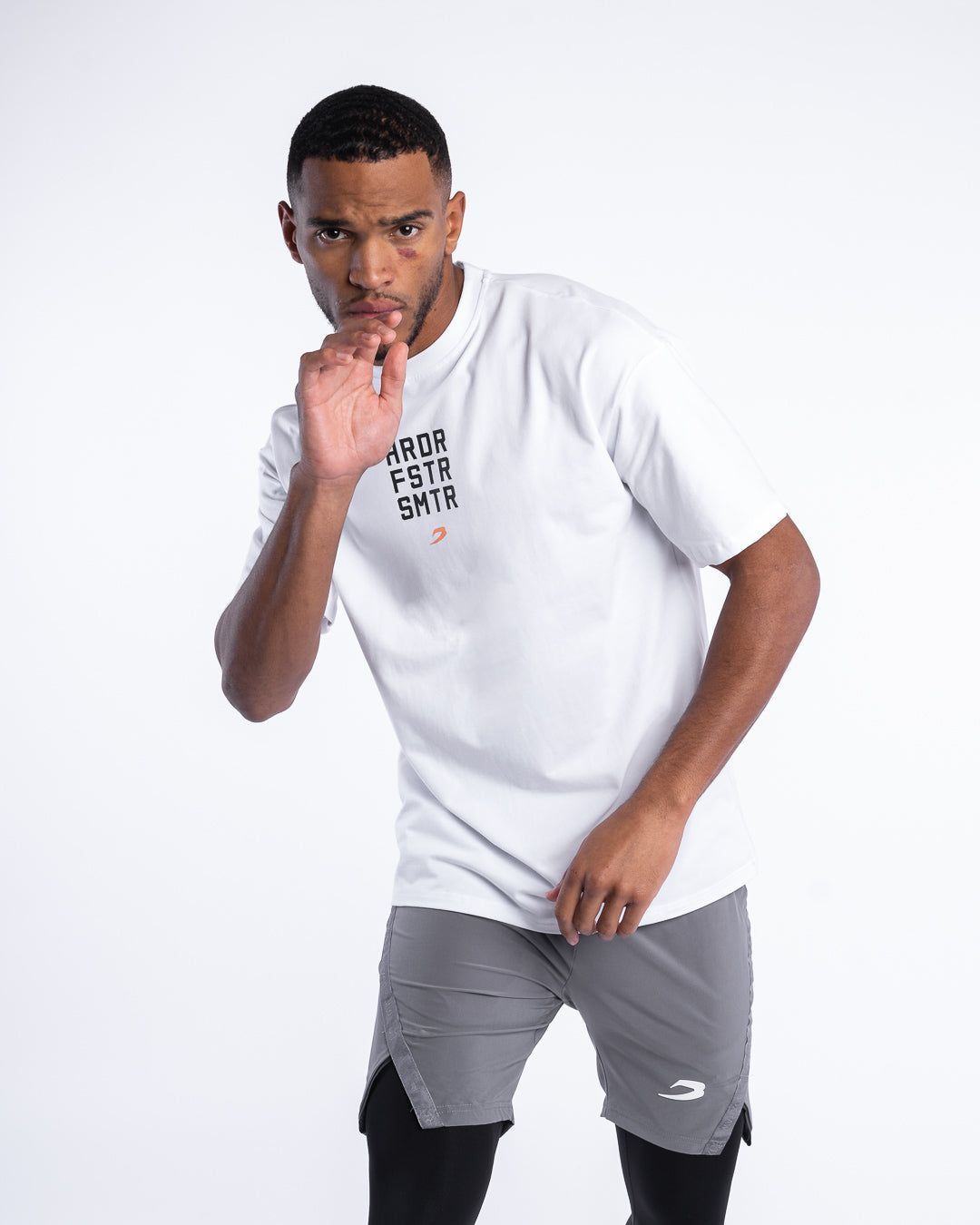 Футболка HRDR FSTR SMTR Oversized Біла, S