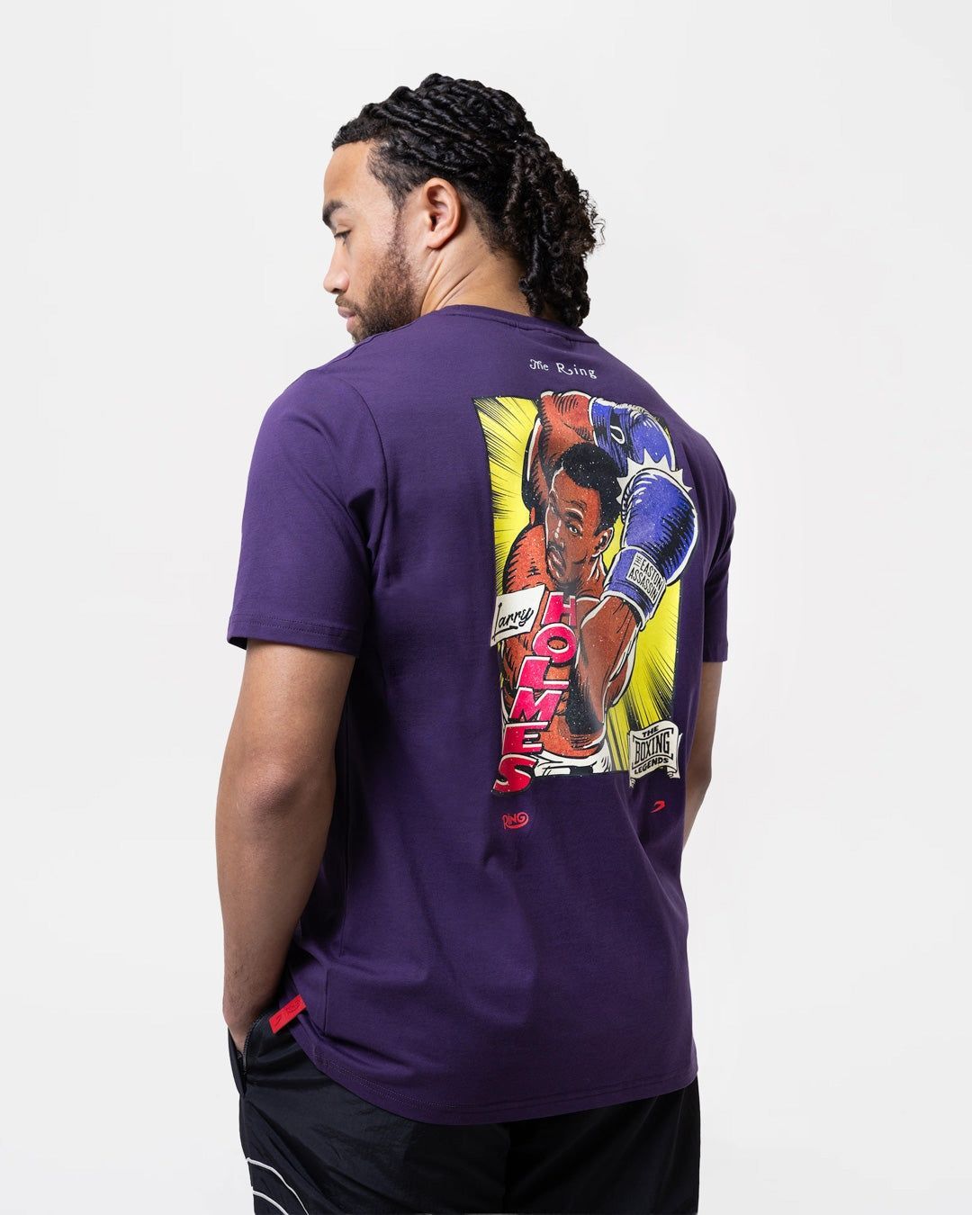 Футболка Ring x BOXRAW Larry Holmes Фіолетова, XS