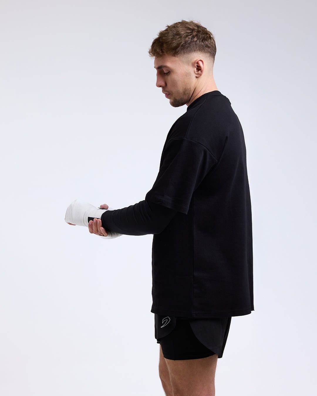 Футболка Strike Oversized Чорна, XS