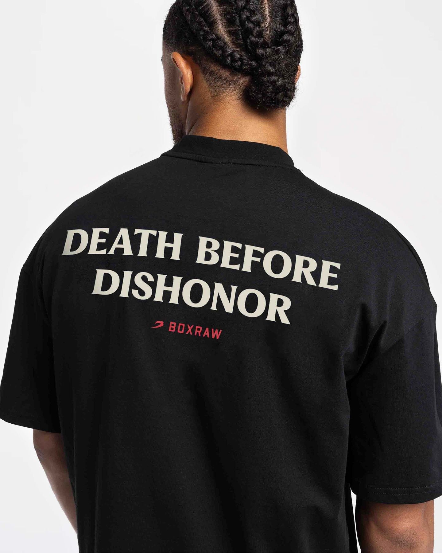 Футболка Death Before Dishonor Oversized Чорна, XS