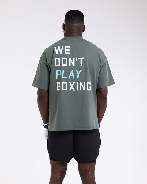 Футболка We Don't Play Boxing Oversized Зелена, XS
