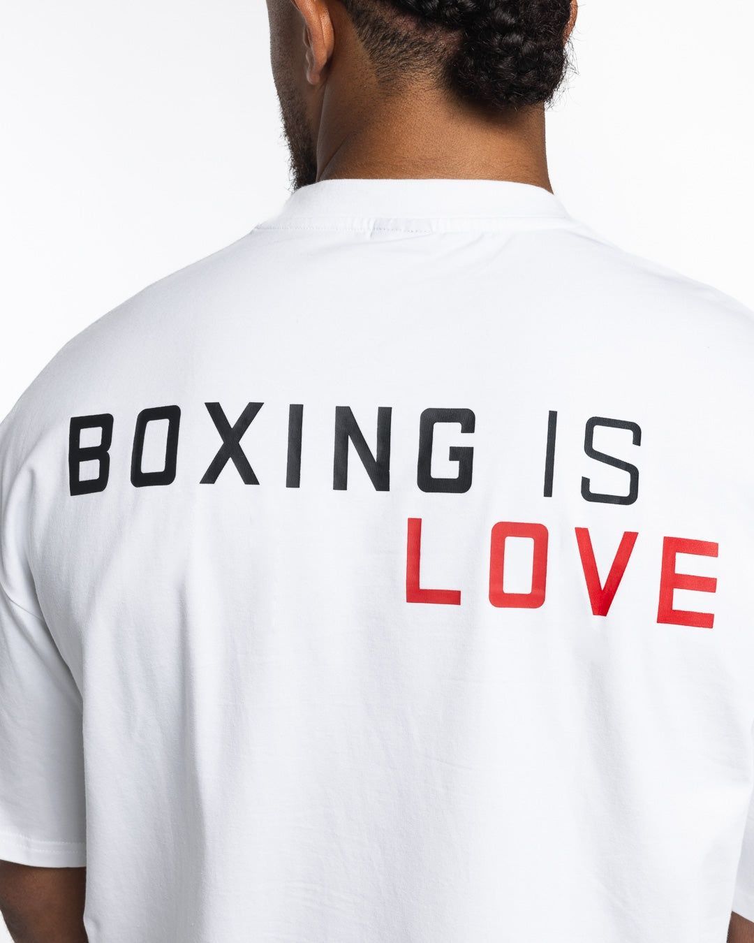 Футболка Boxing is Love Oversized Біла, M