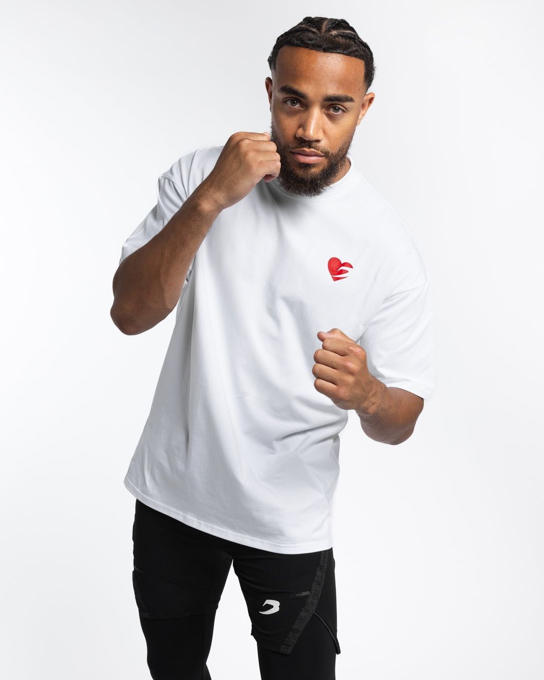 Футболка Boxing is Love Oversized Біла, M