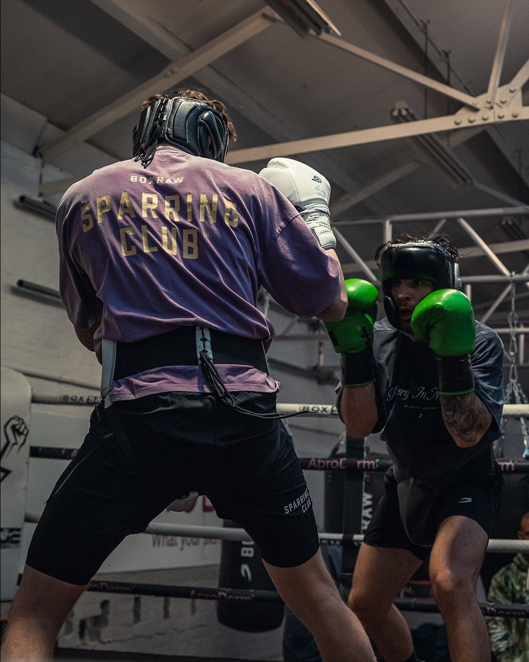 Футболка Sparring Club Oversized Фіолетова, XS