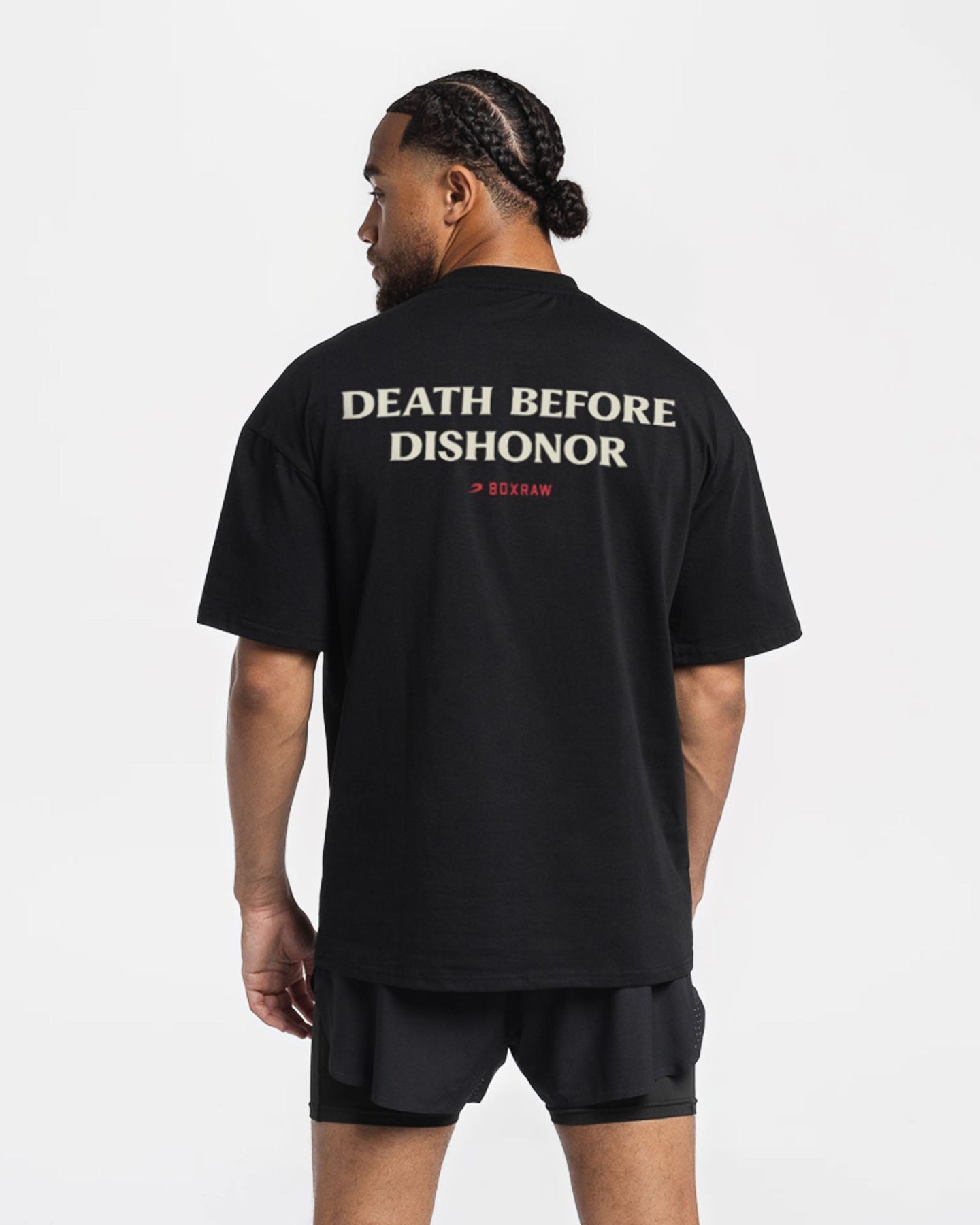 Футболка Death Before Dishonor Oversized Чорна, L