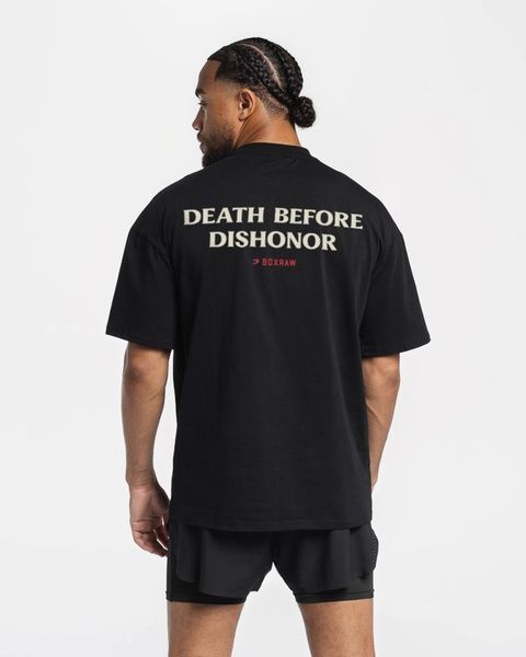 Футболка Death Before Dishonor Oversized Чорна, L