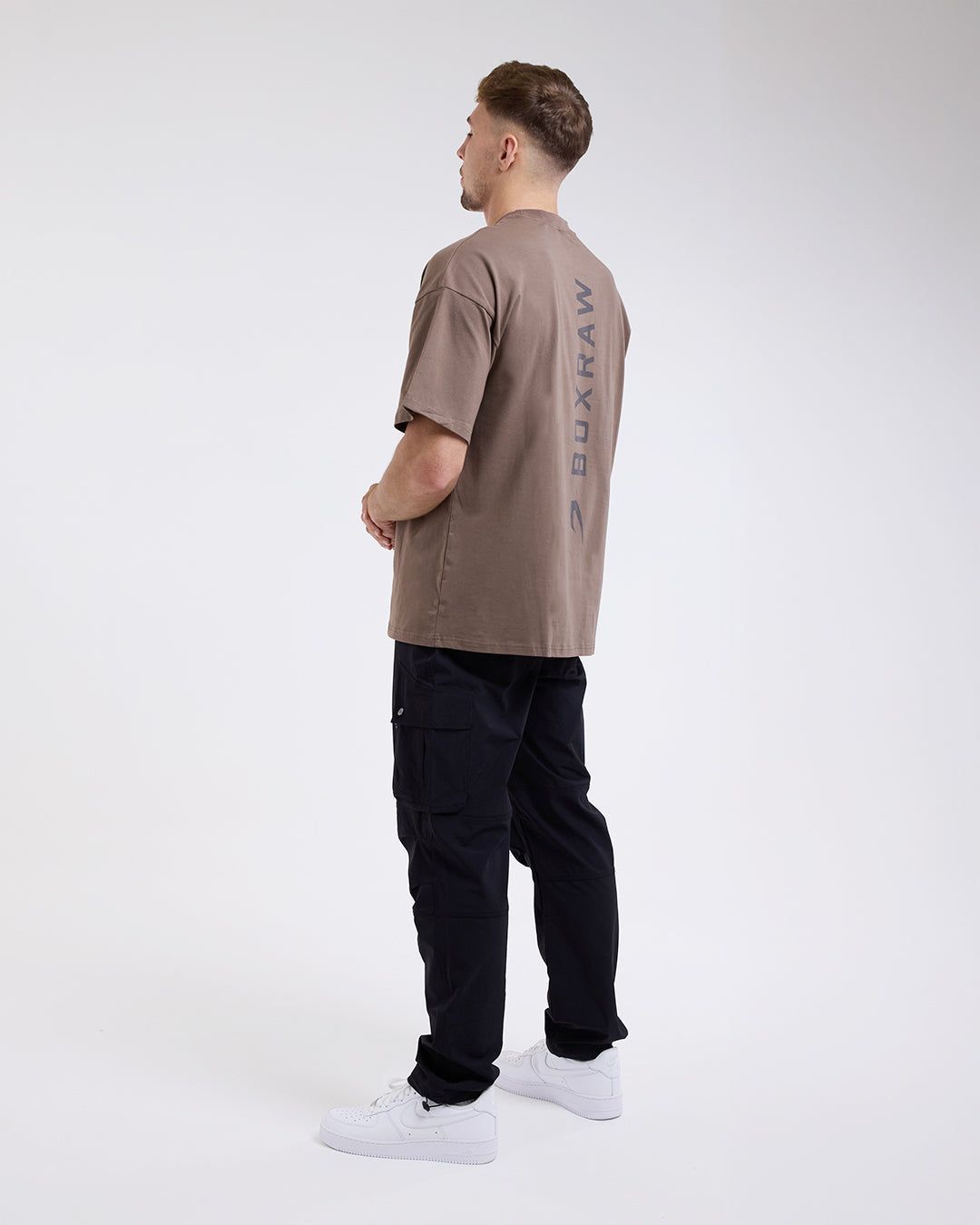 Футболка Lineal Oversized Коричнева, XS