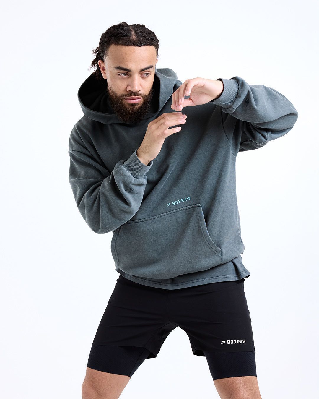 Худі Sparring Club Oversized - Cіре, S