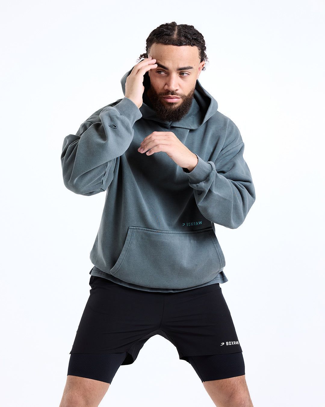 Худі Sparring Club Oversized - Cіре, S