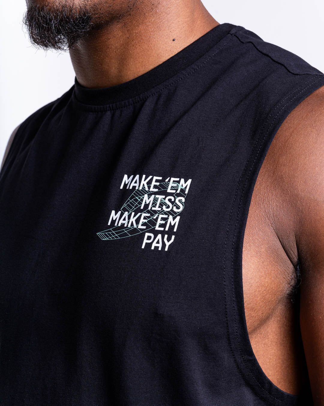 Майка Make 'Em Miss Muscle - Чорна, S
