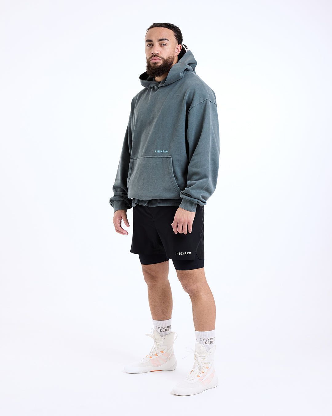 Худі Sparring Club Oversized - Cіре, S