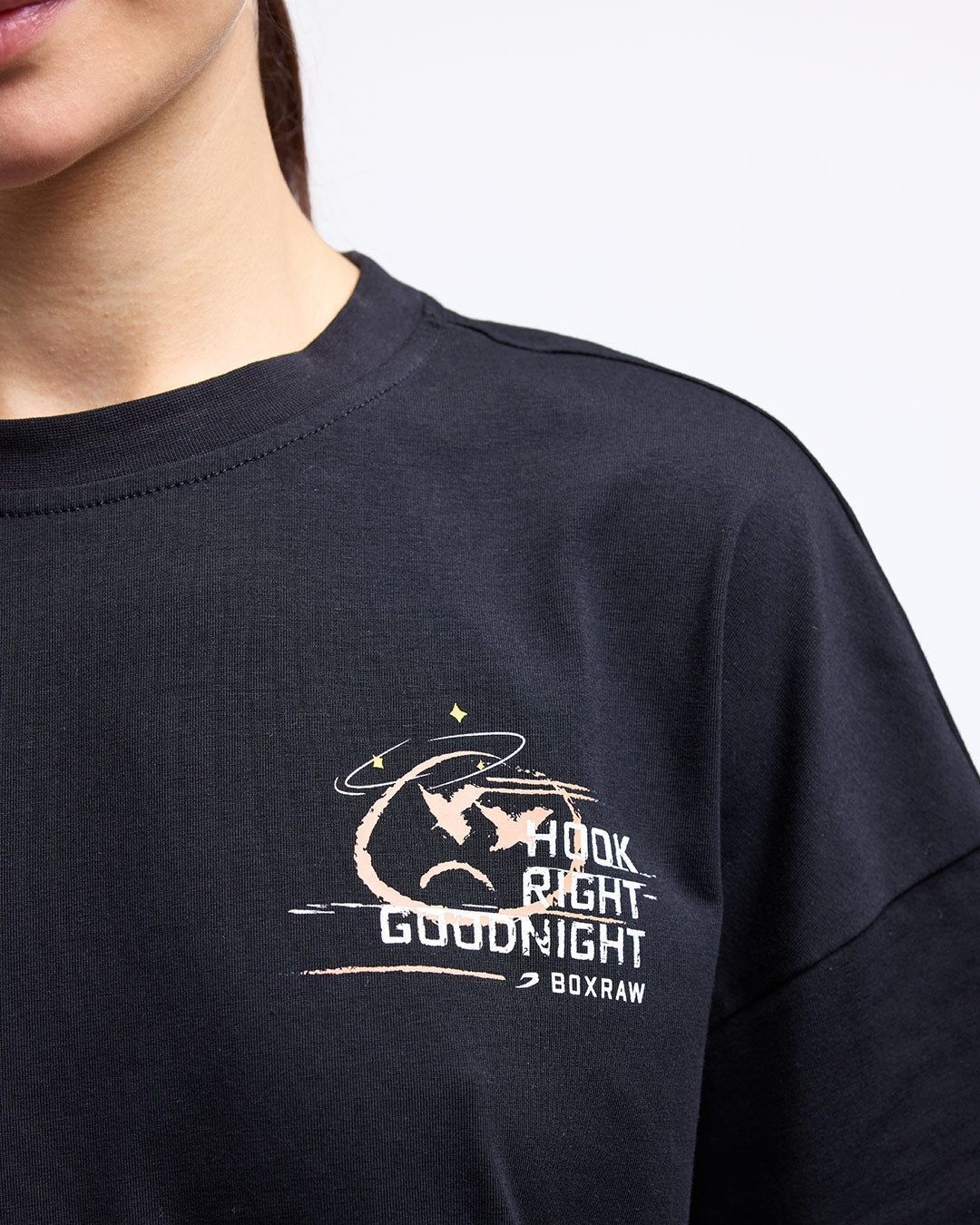 Футболка Hook Right Goodnight Oversized Чорна, S