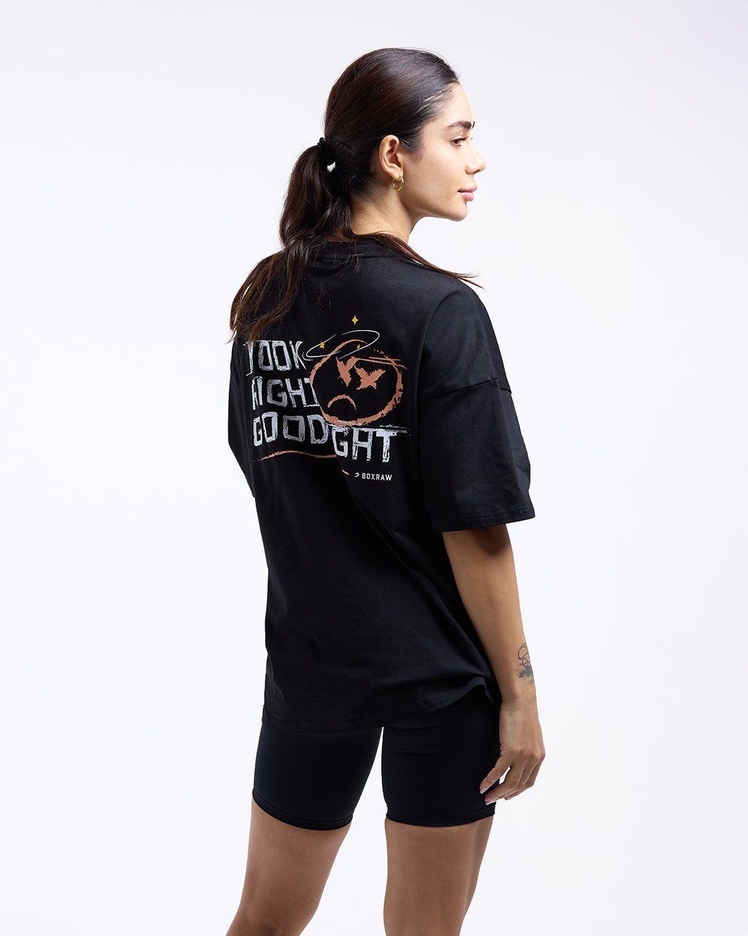Футболка Hook Right Goodnight Oversized Чорна, S