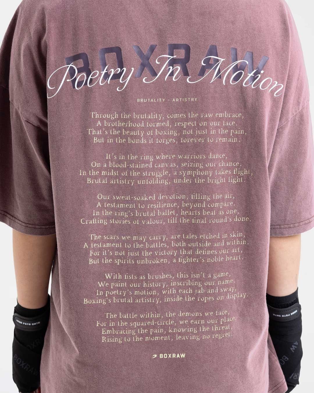 Футболка Poetry In Motion Oversized Бордова, XS